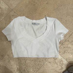 Adika White Crop Top